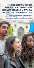 Flyer „Studienberatung und Förderung" / Spanisch