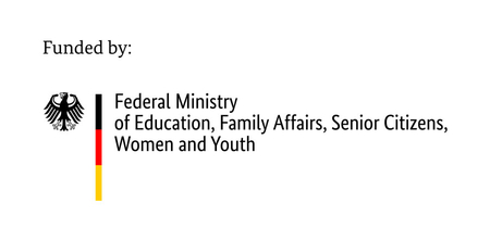 Logo Bundesministerium für Familie, Senioren, Frauen und Jugend - to website